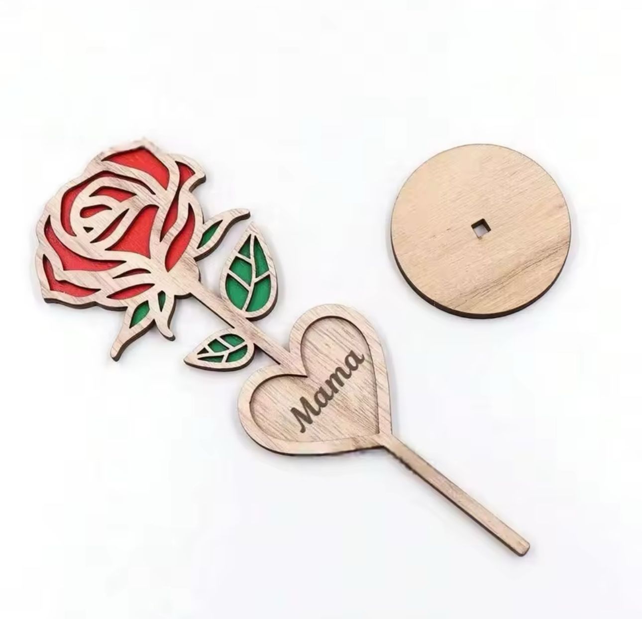 Rosa de madera MAMA